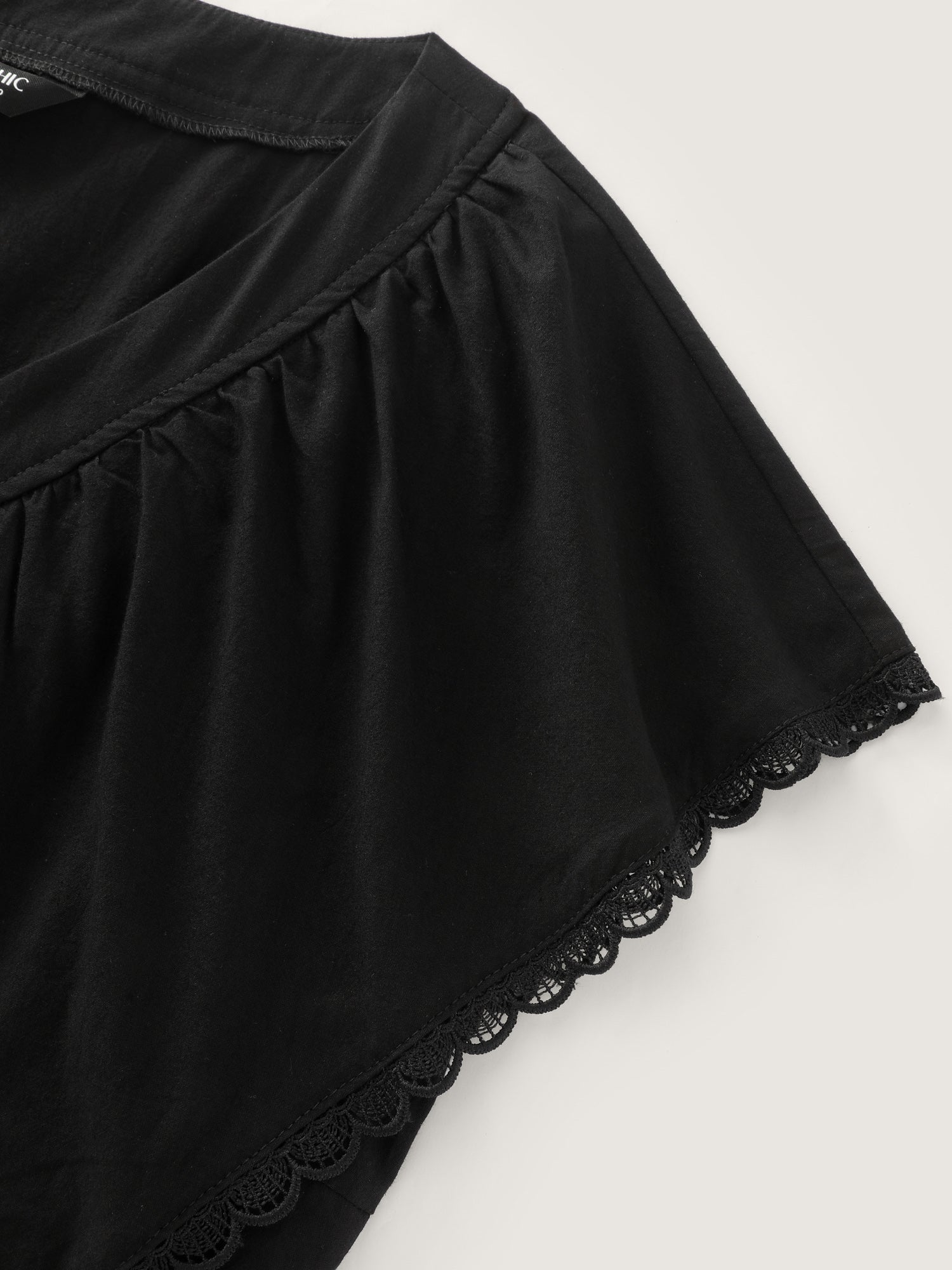 Cotton Button-Front Split Hem Midi Dress