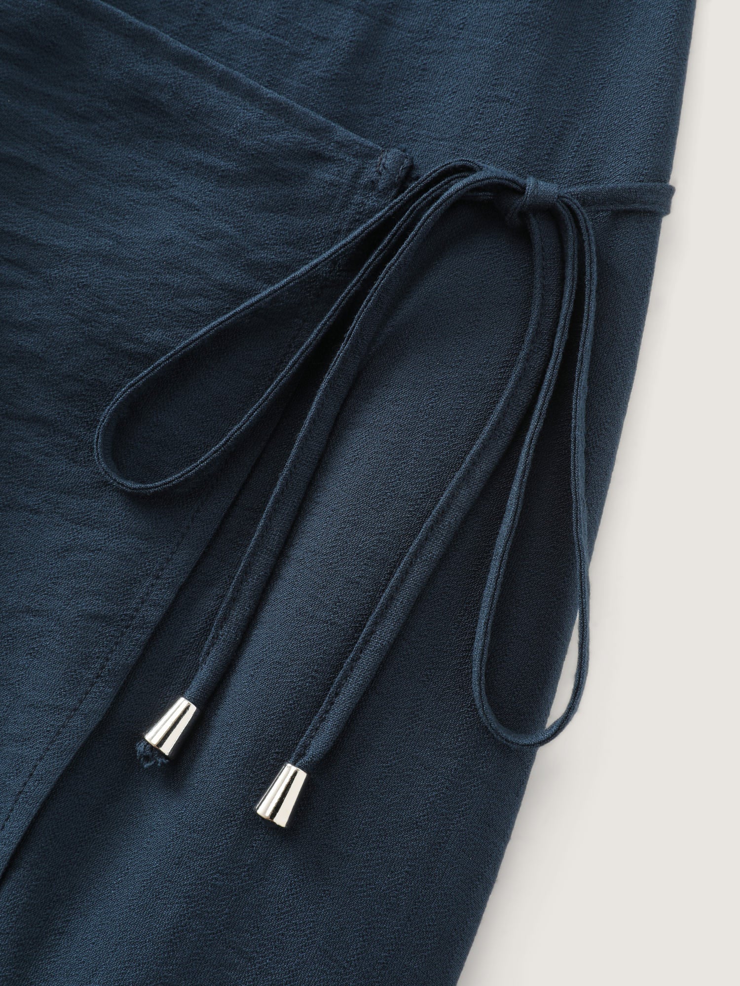 Sleeveless Side-Tie Plain Midi Dress