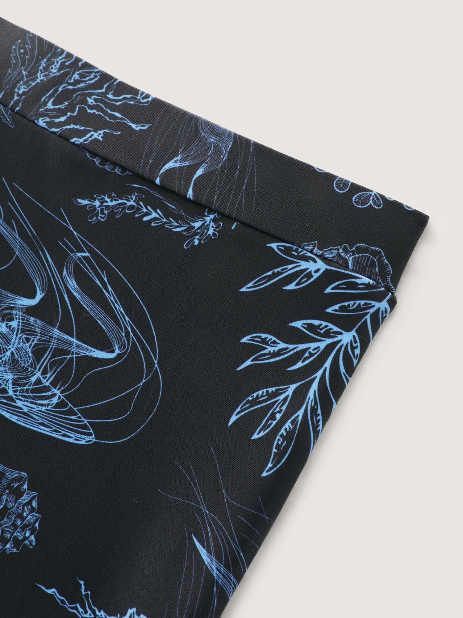 Jellyfish Print Pockets Flowy Swim Dress