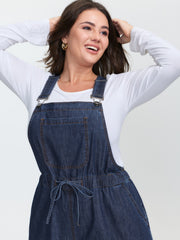 Drawstring Waist Adjustable Overall Jumpsuit