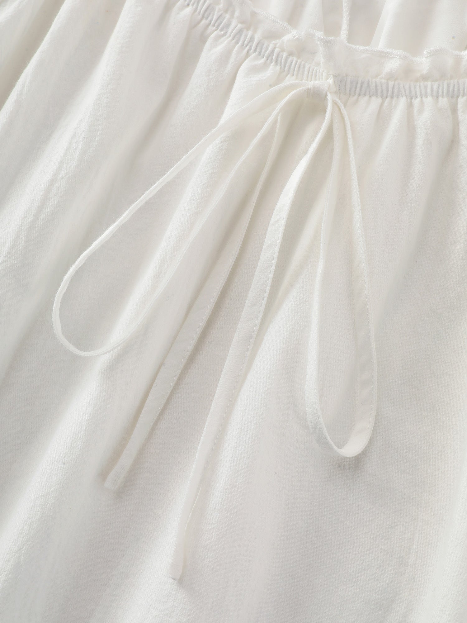 Cotton Plain Stretchy Cuff Sleeve Lounge Dress