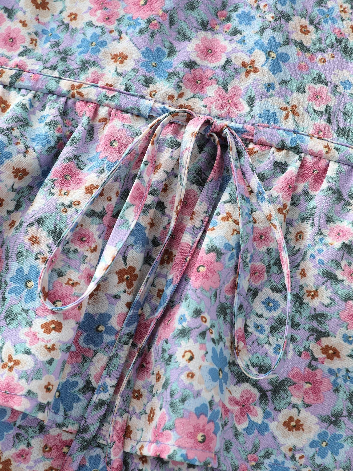 Floral Breeze Ruffled Layered Blouse