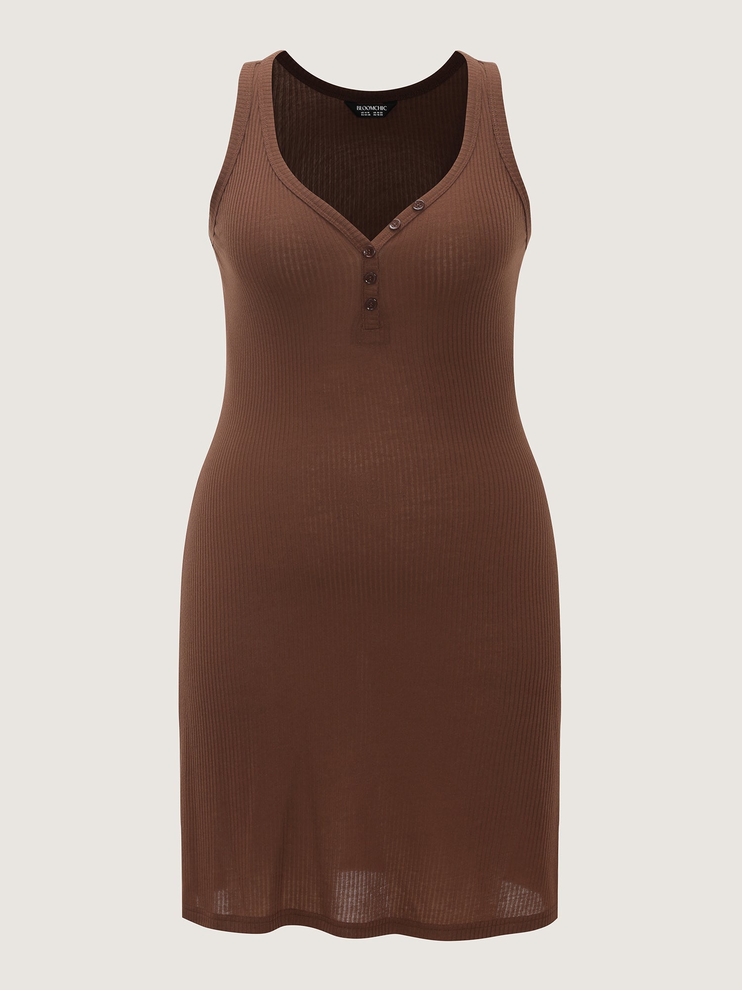 Supersoft Ribbed Knit Sleeveless Lounge Dress