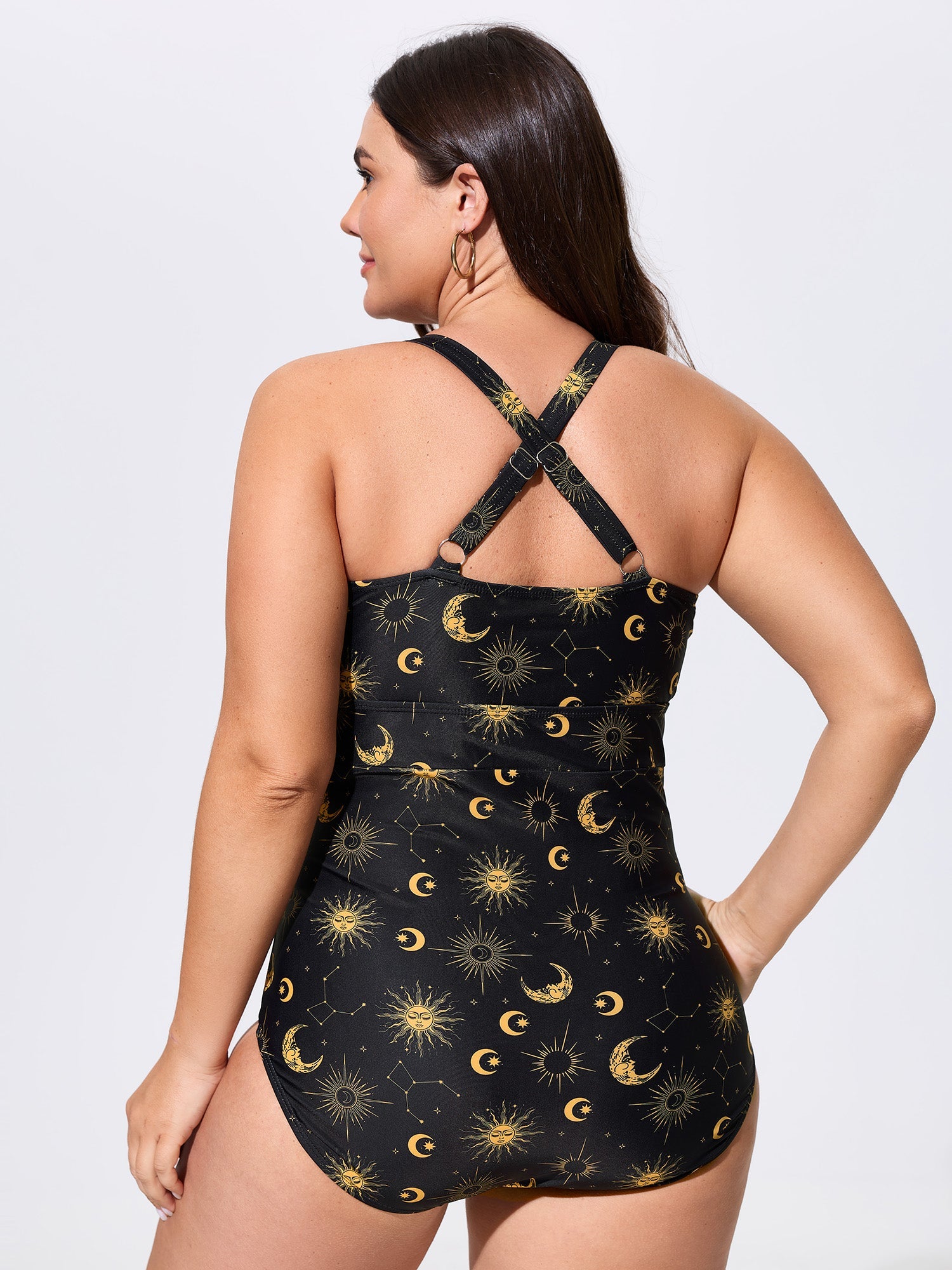 Celestial Print Supportive-Fit One-Piece Swim