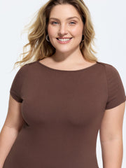 Supersoft Boat Neckline Fitted T-Shirt