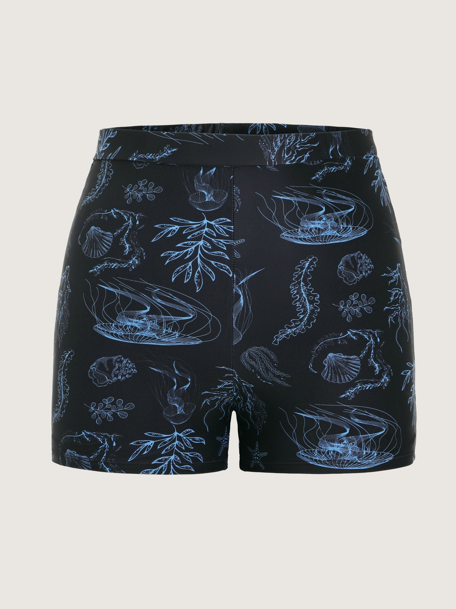 Jellyfish Print Pockets Flowy Swim Dress