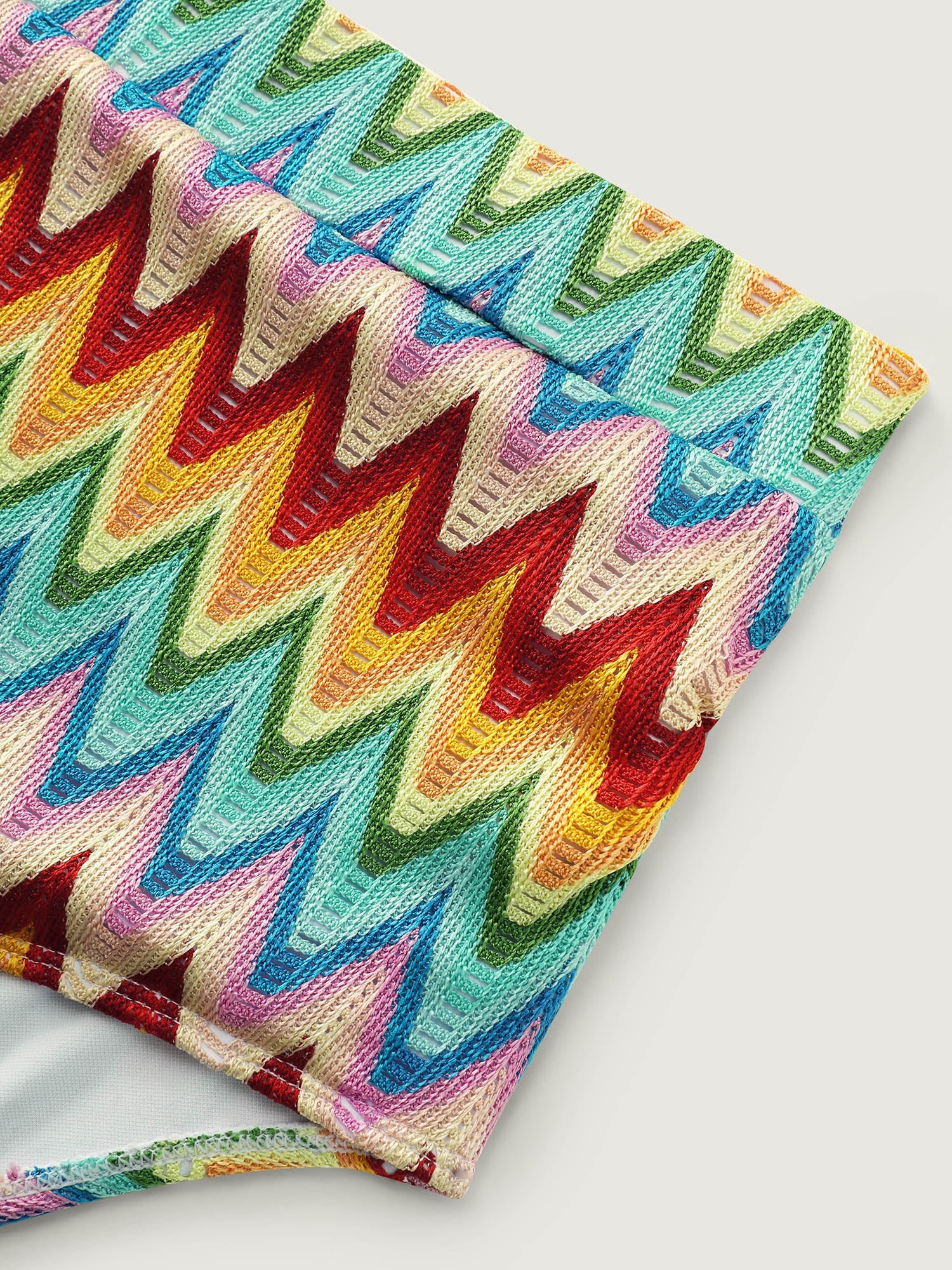 Wavy Color Textured Swim Bottoms