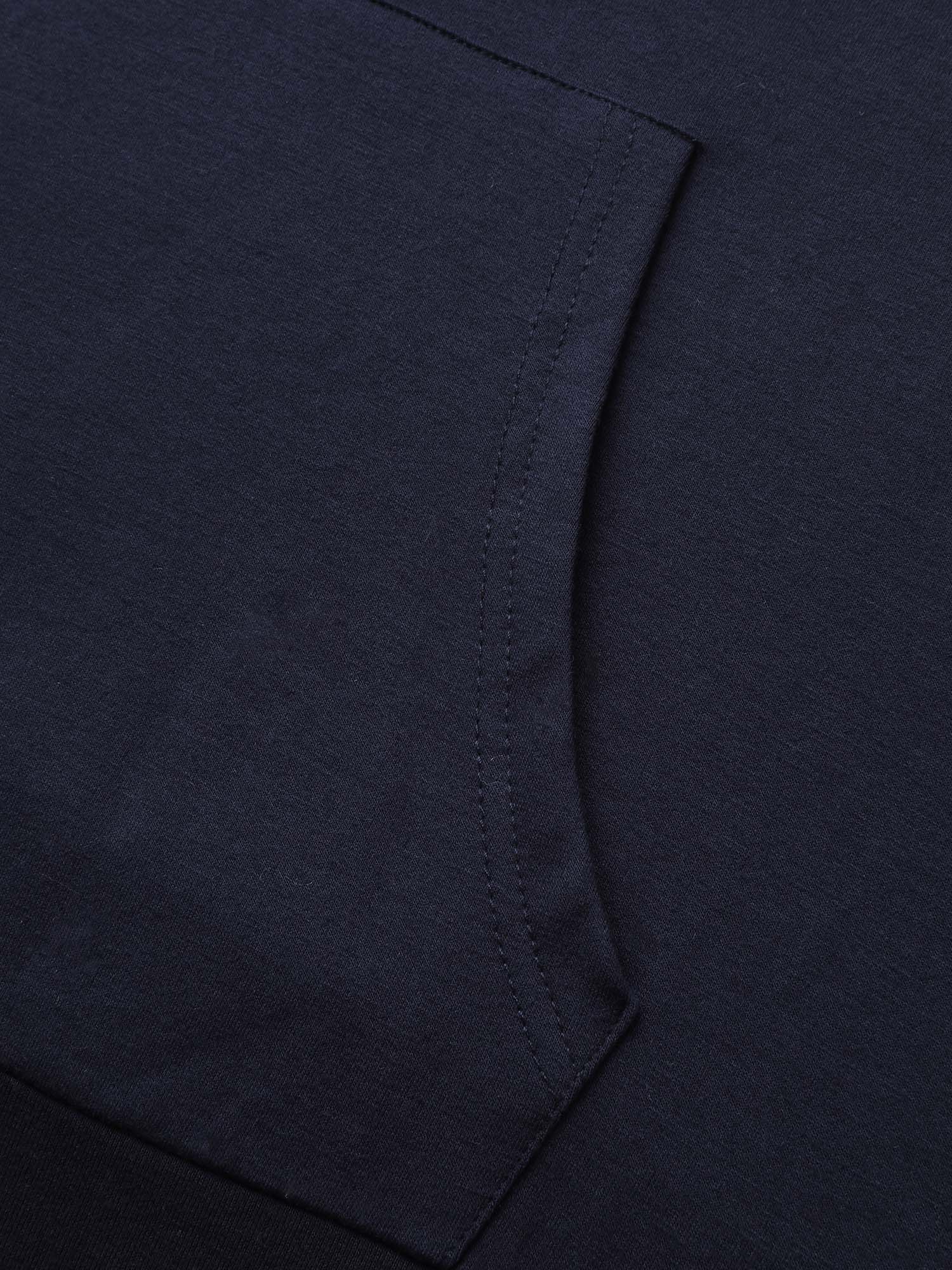 Supersoft Embroidered Sleeve Solid Hoodie
