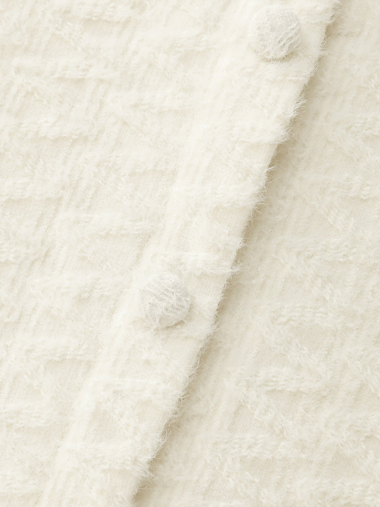 Textured Button Detail Ruffled Sleeve T-Shirt
