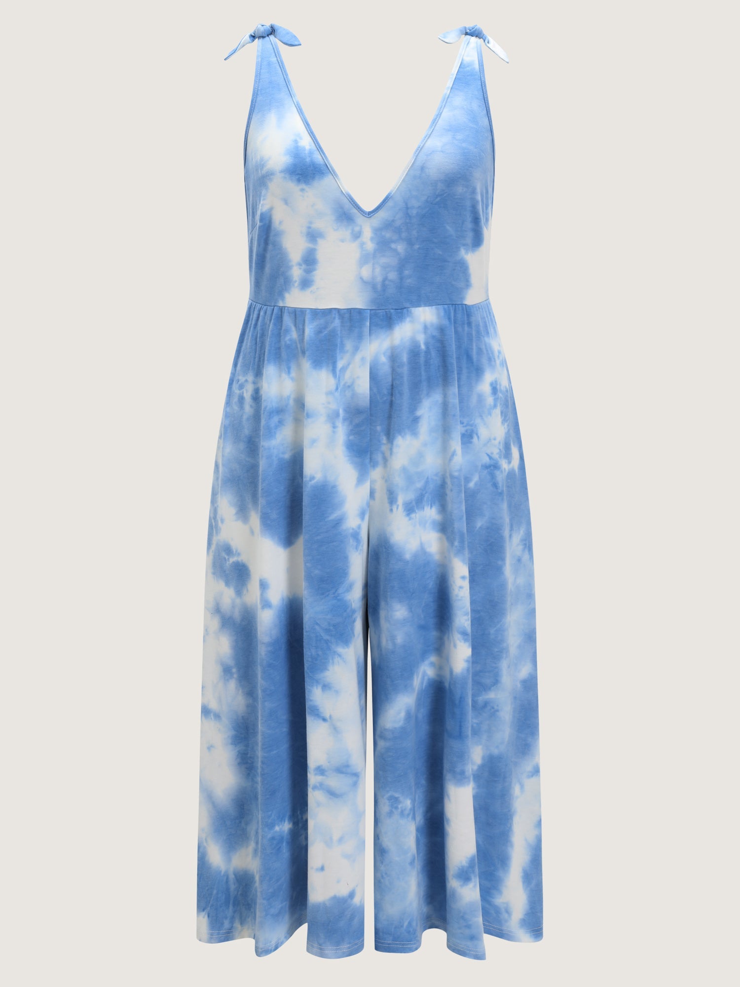 Tie Dye Stretchy Sleeveless Jumpsuit