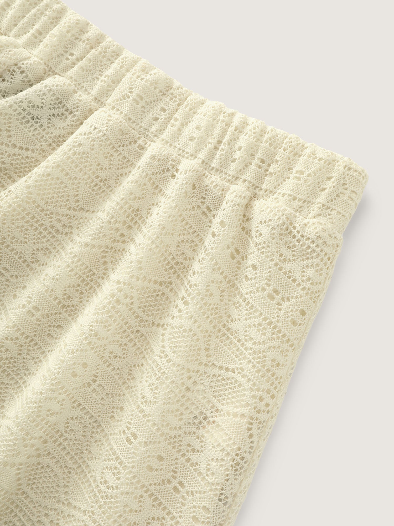 Sheer Breathable Wide-Leg Shorts
