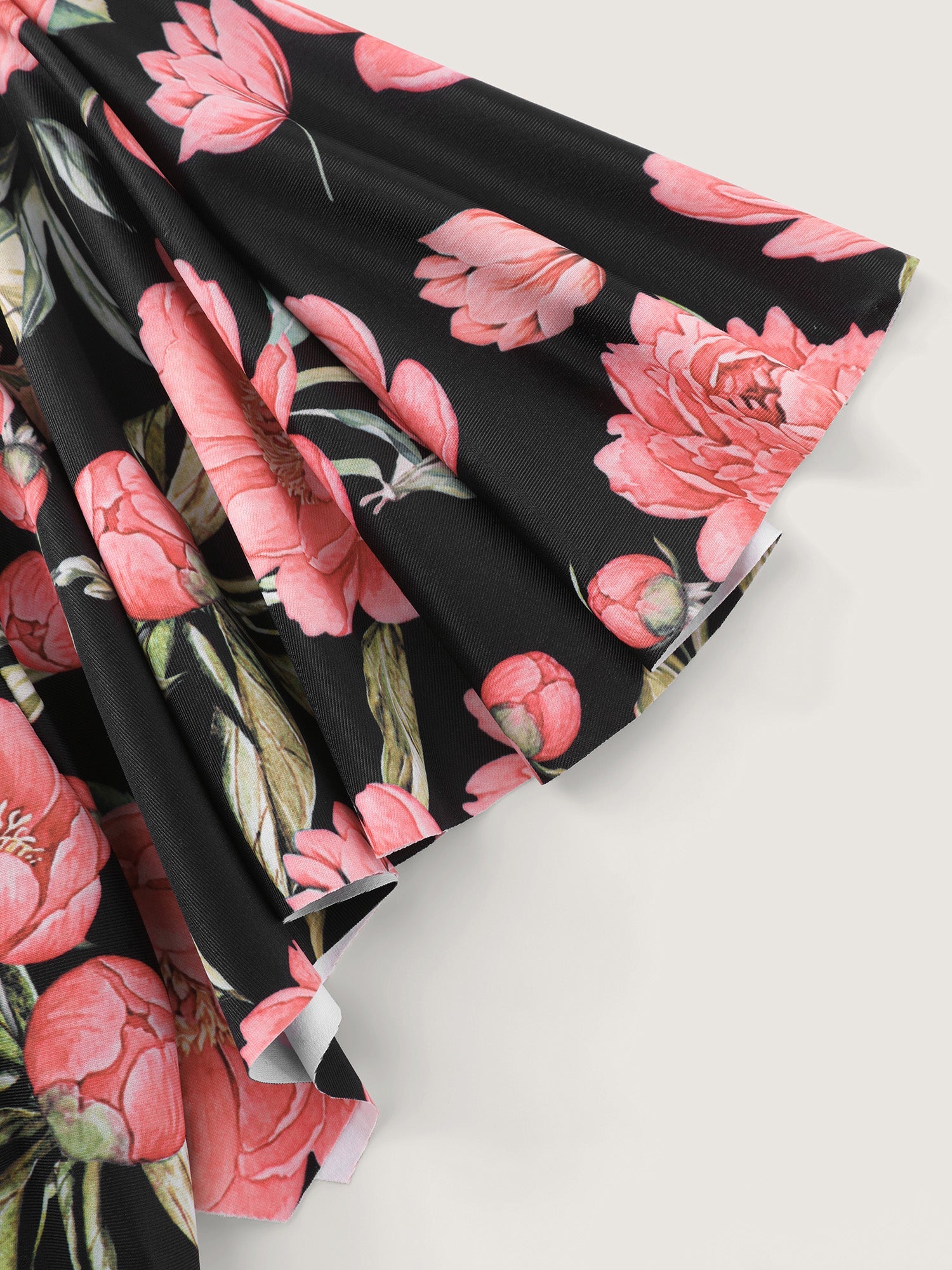 Floral Print Backless Swim Top