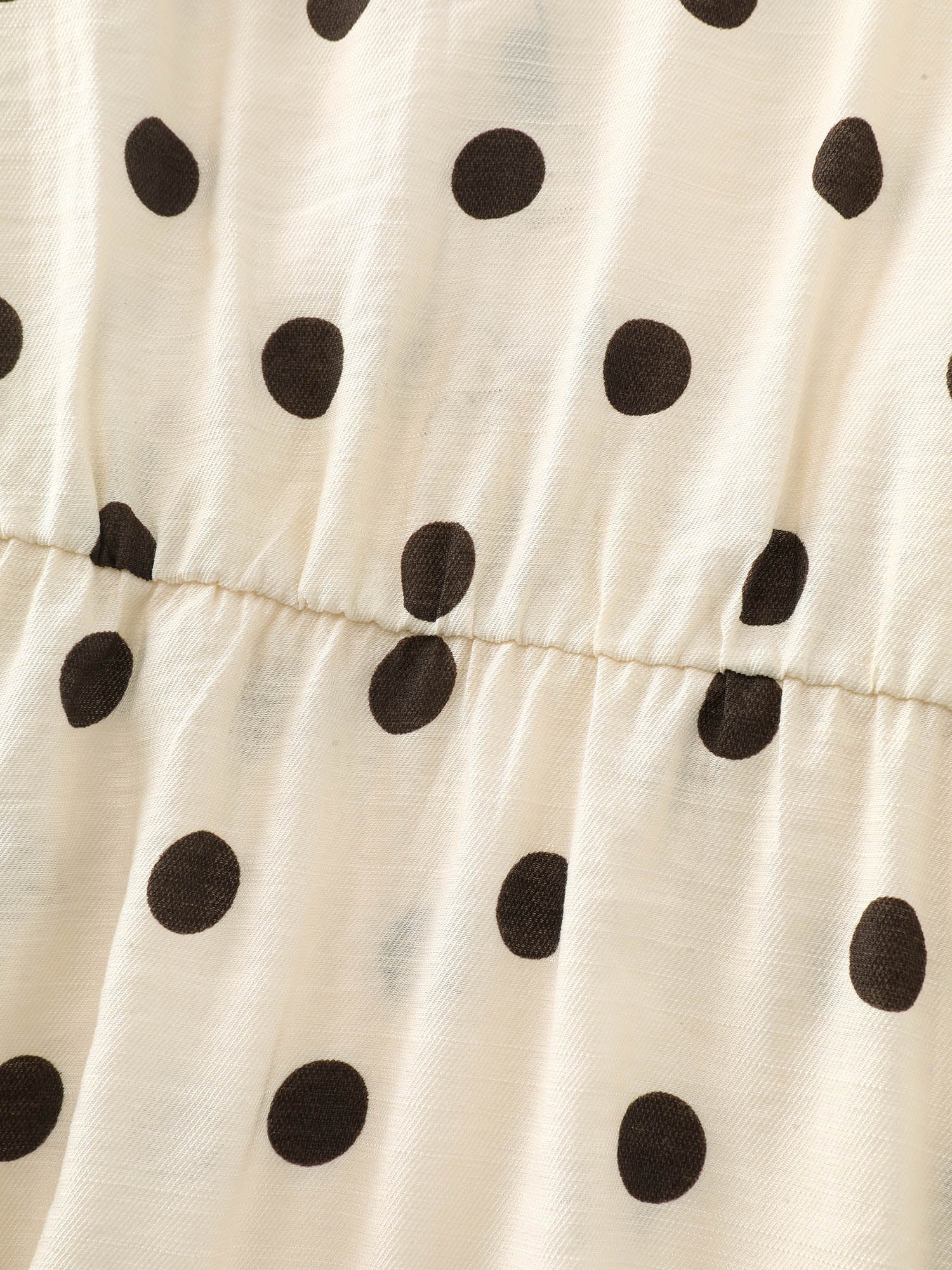Supersoft Polka Dots V-Neck Blouse