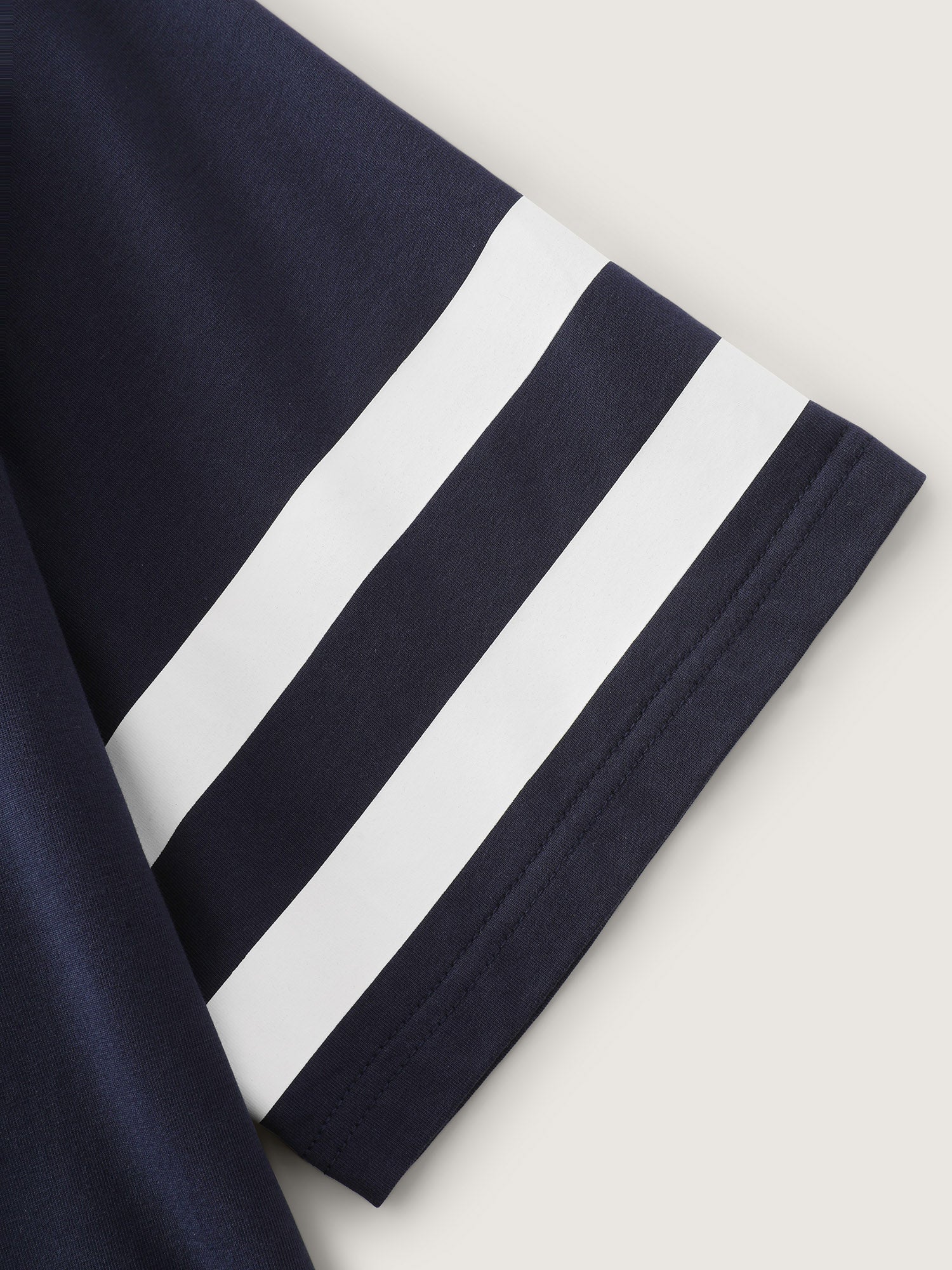 Cotton Graphic Print Color Contrast T-Shirt