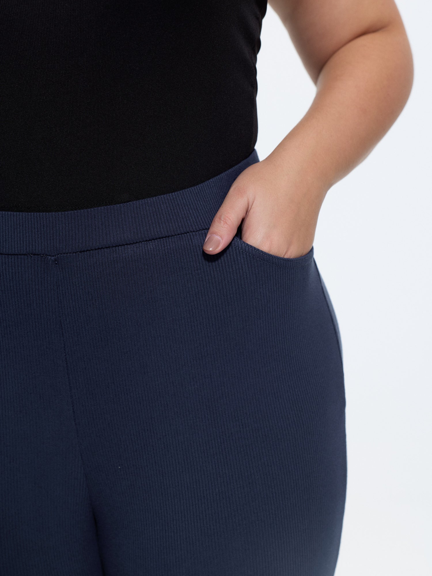 Stretchy Pull-On Plain Leggings