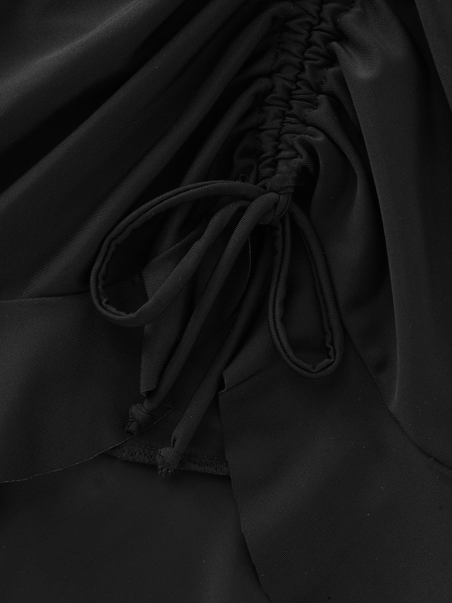 Adjustable Side Drawstring Ruffled Swim Bottoms