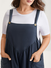Pure Cotton Adjustable Straps Sleek Romper