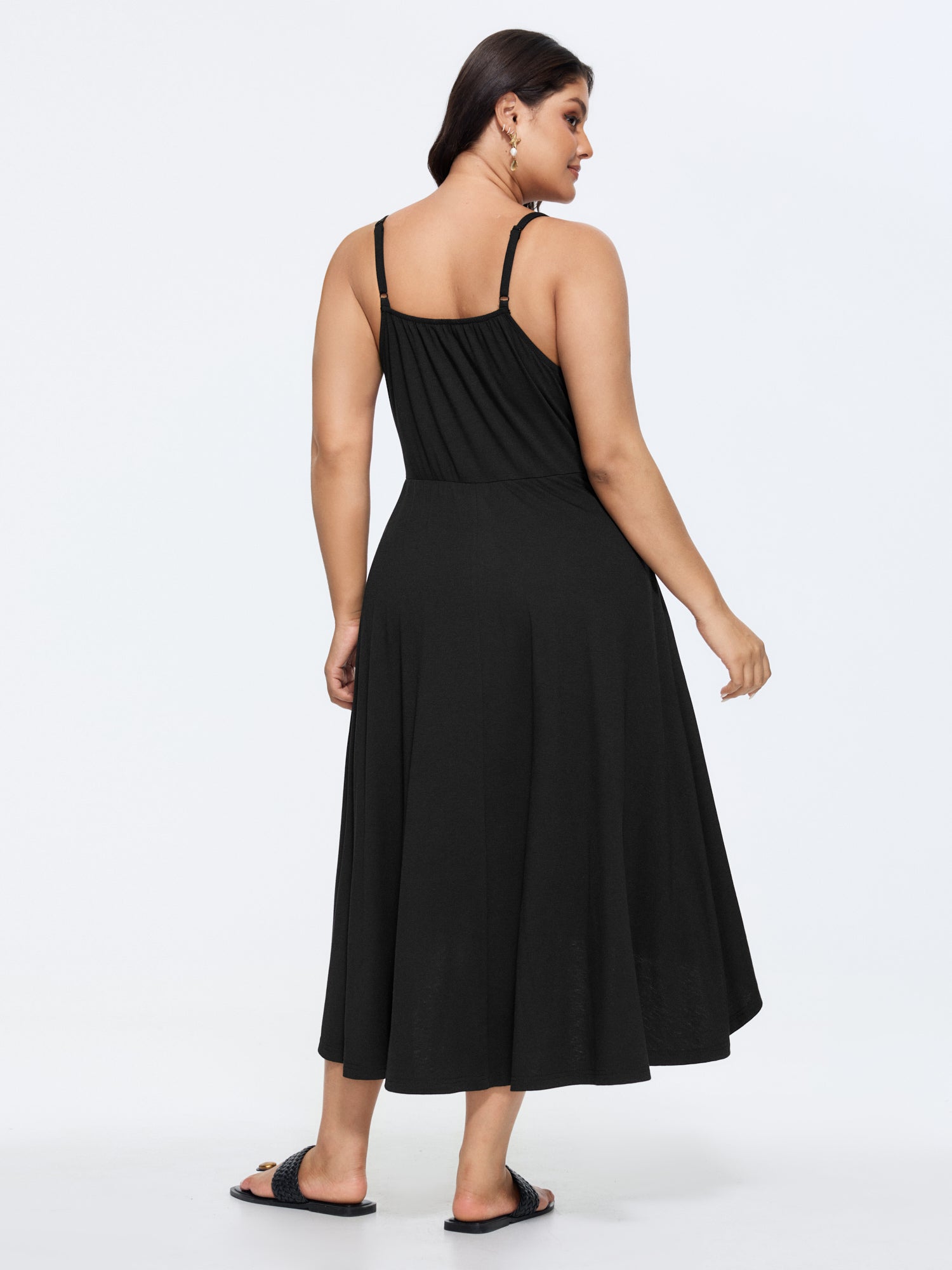 Supersoft High Low Hem Sleeveless Midi Dress