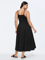 Supersoft High Low Hem Sleeveless Midi Dress