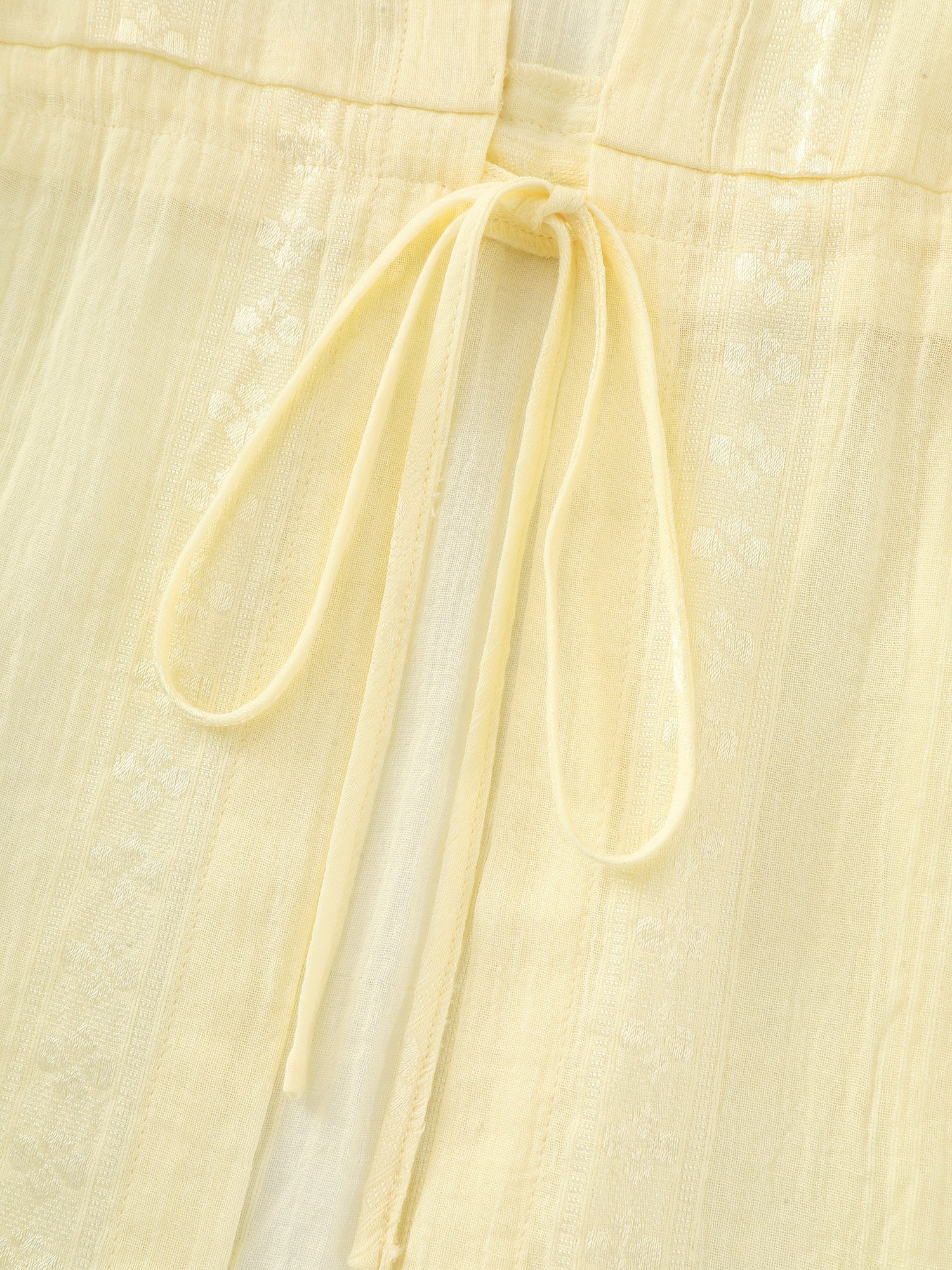 Textured Sheer Front-Tie Kimono
