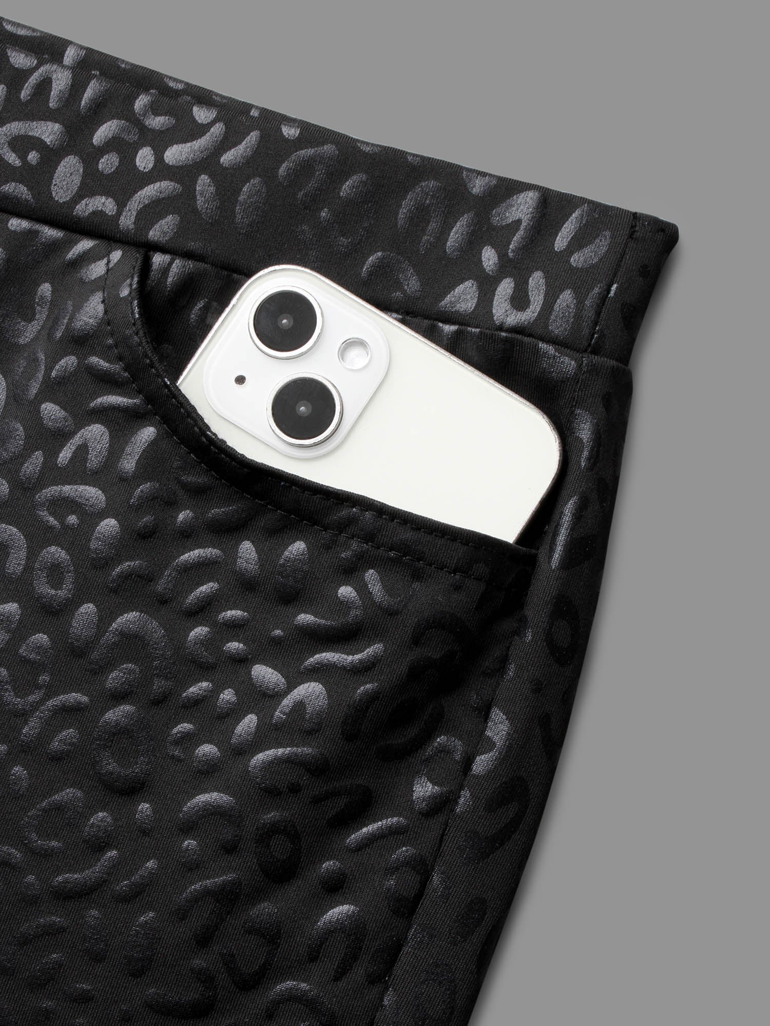 Leopard Print Pocket High Stretch Leggings