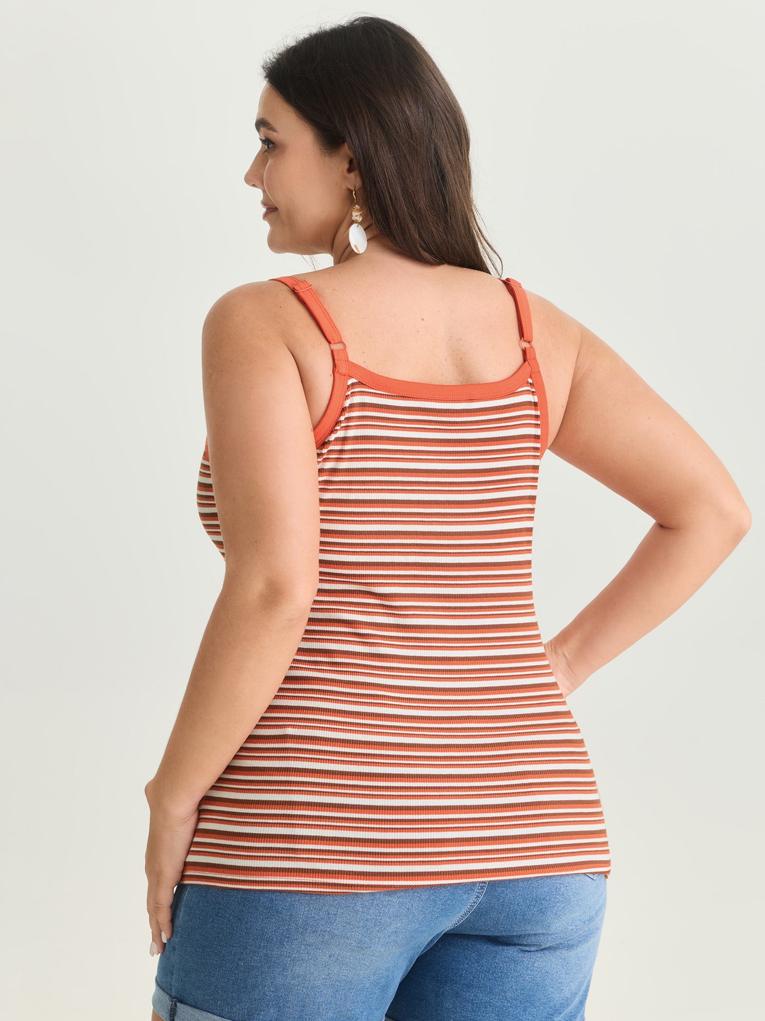 Supersoft Striped Pattern Tank Top