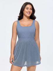Stretchy Sewn-In Shorts Mini Dress