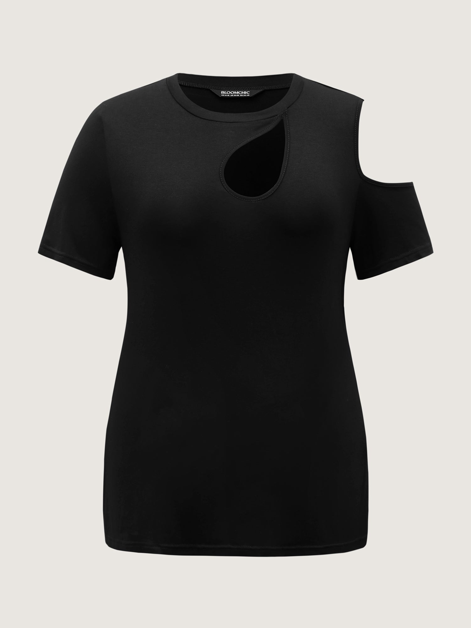 Supersoft Solid Cut-Out Shoulder T-Shirt