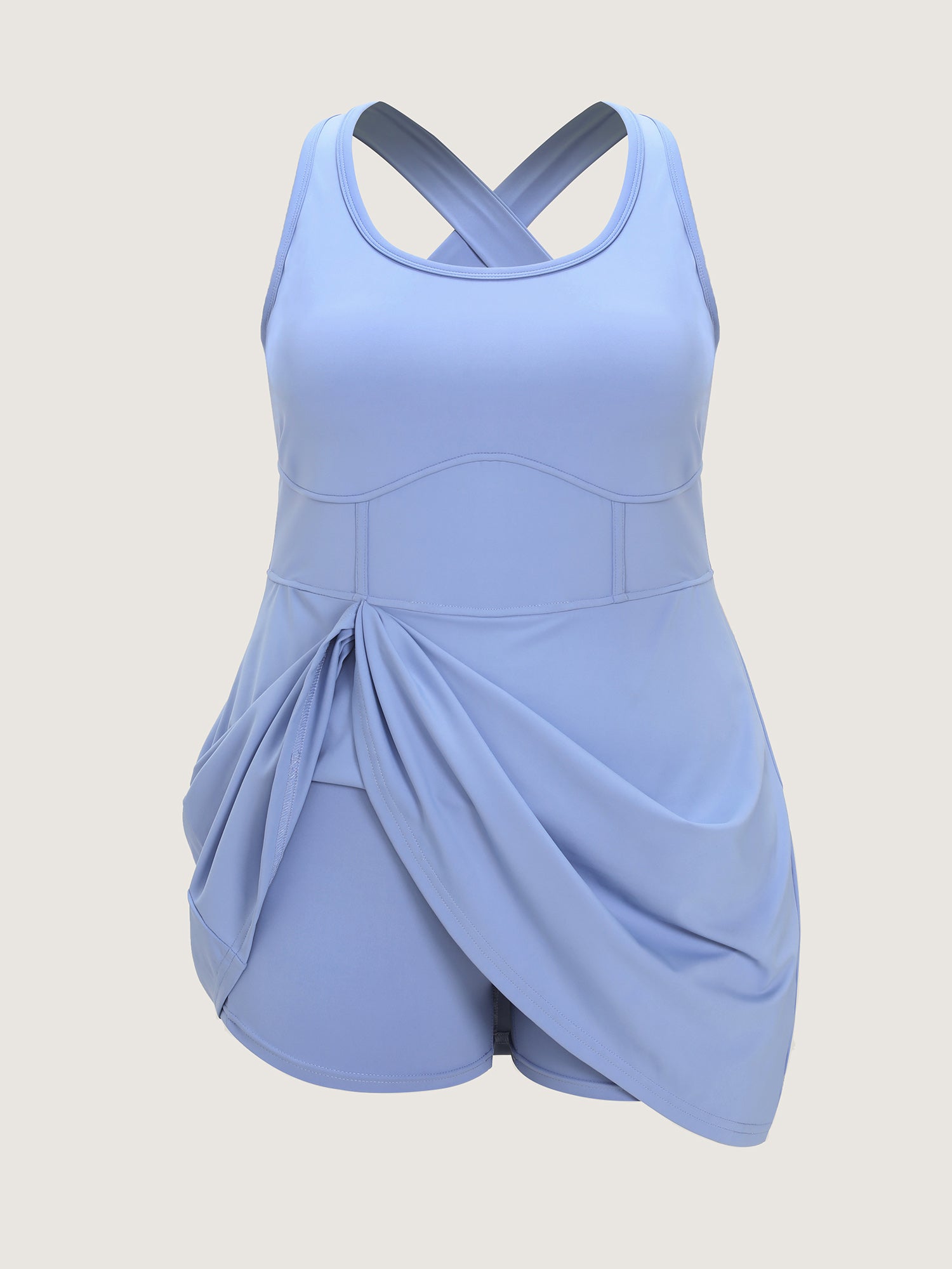 Stretchy Sculpted Fit And Flare Pocket Mini Dress