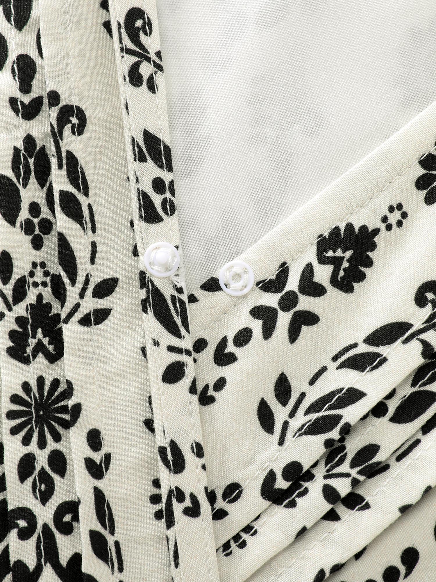 Boho Print Toothpick Pleat Slit Midi Dress