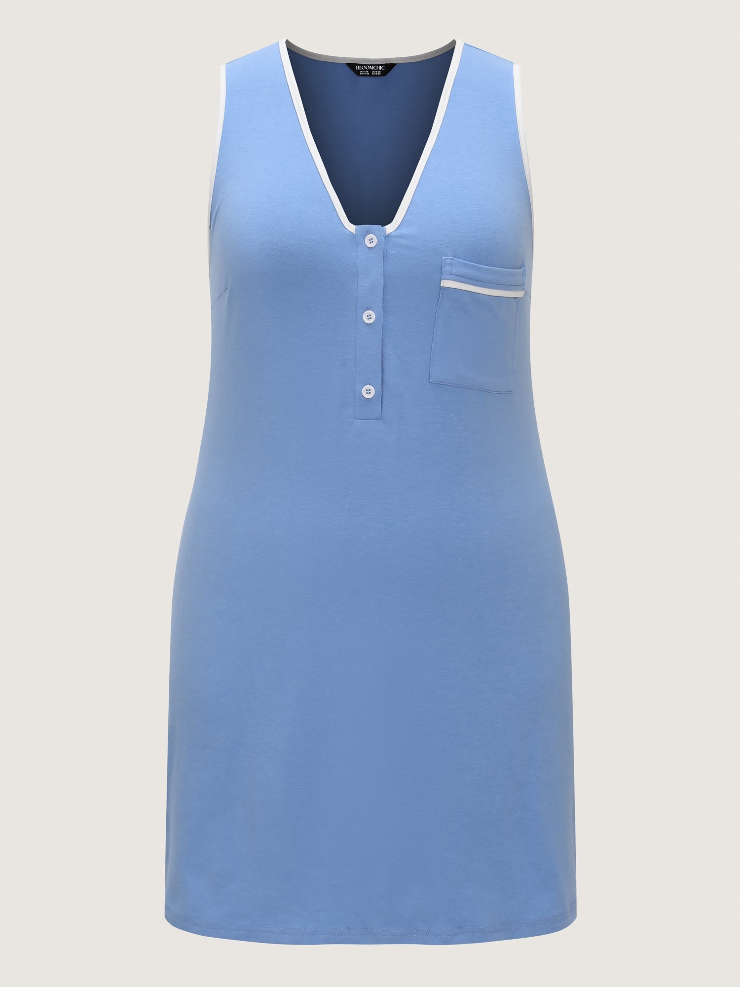 Supersoft Color Contrast Lounge Dress