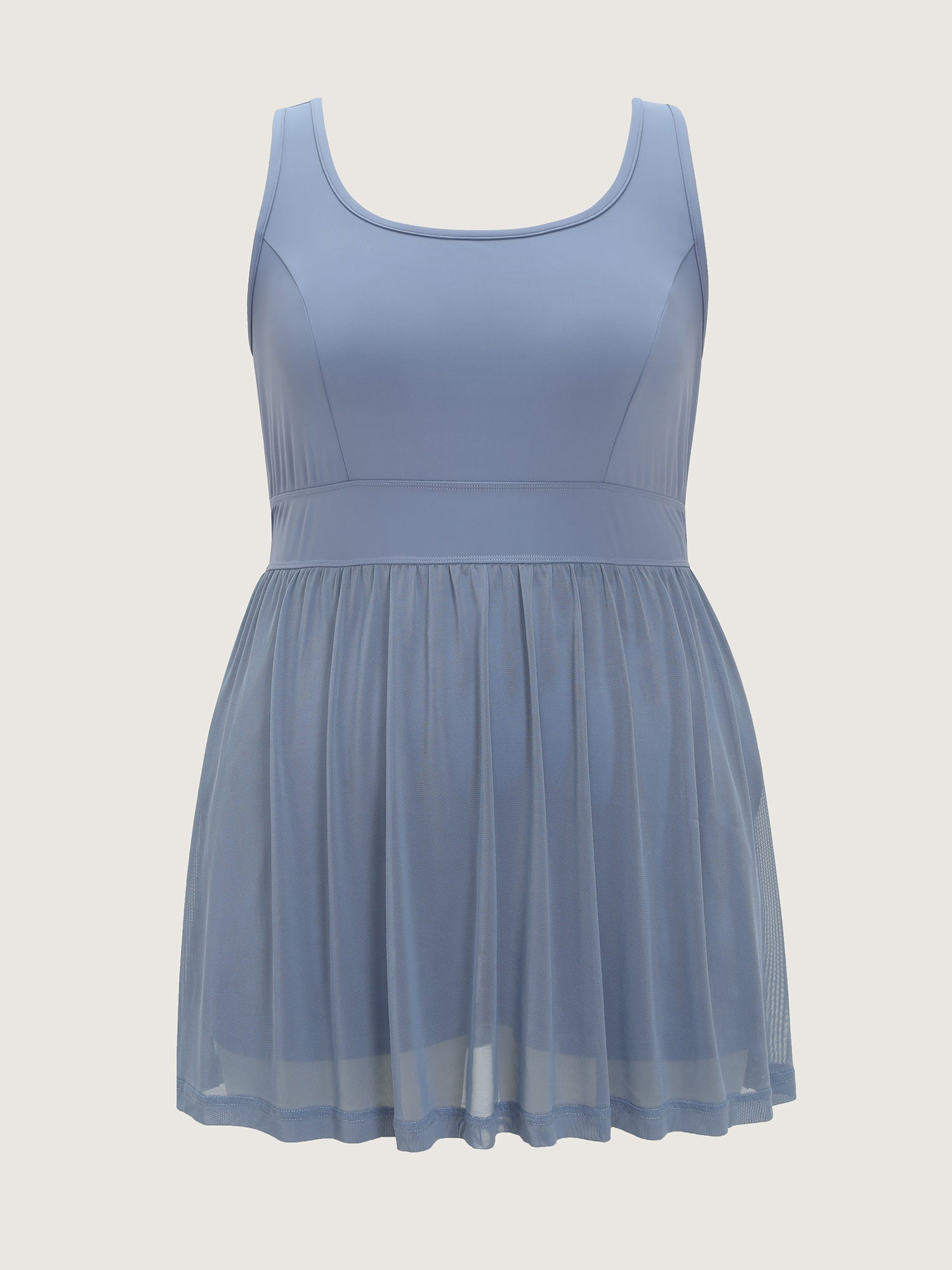 Stretchy Sewn-In Shorts Mini Dress