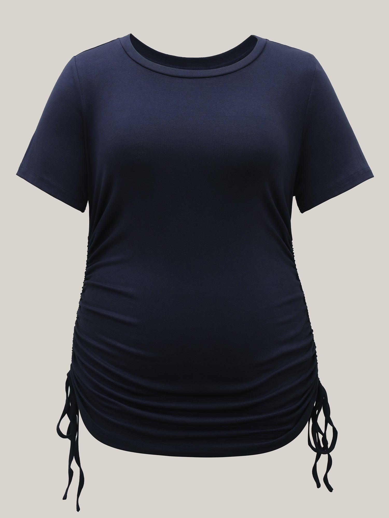 Supersoft Side Drawstrings Fitted T-Shirt