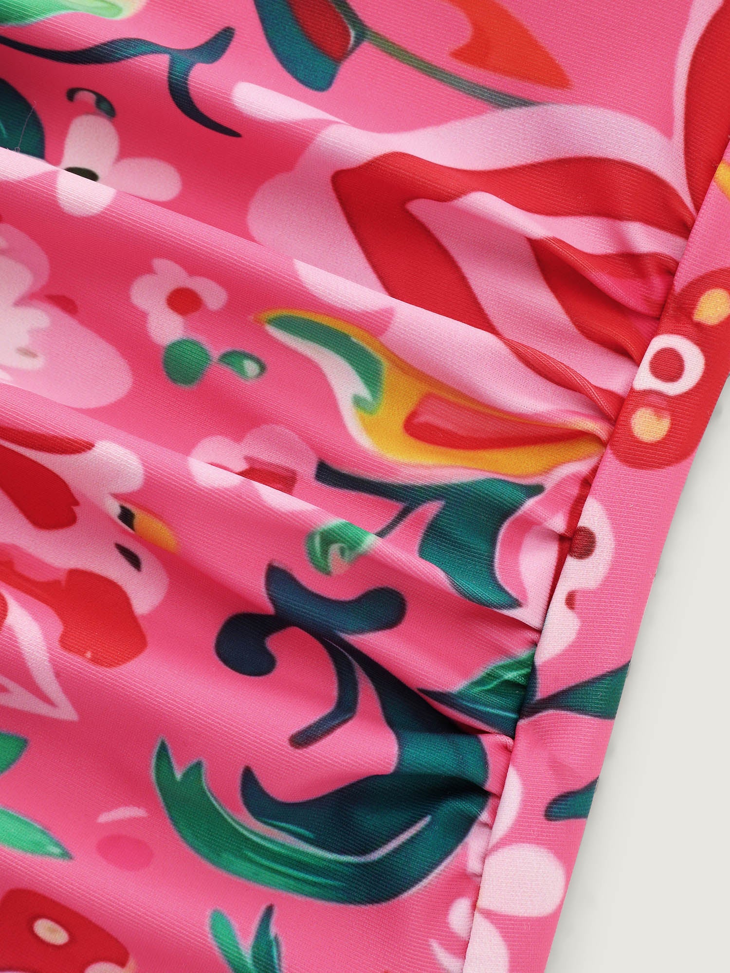 Sheer Sarong Set Flora Print One-Piece Swim