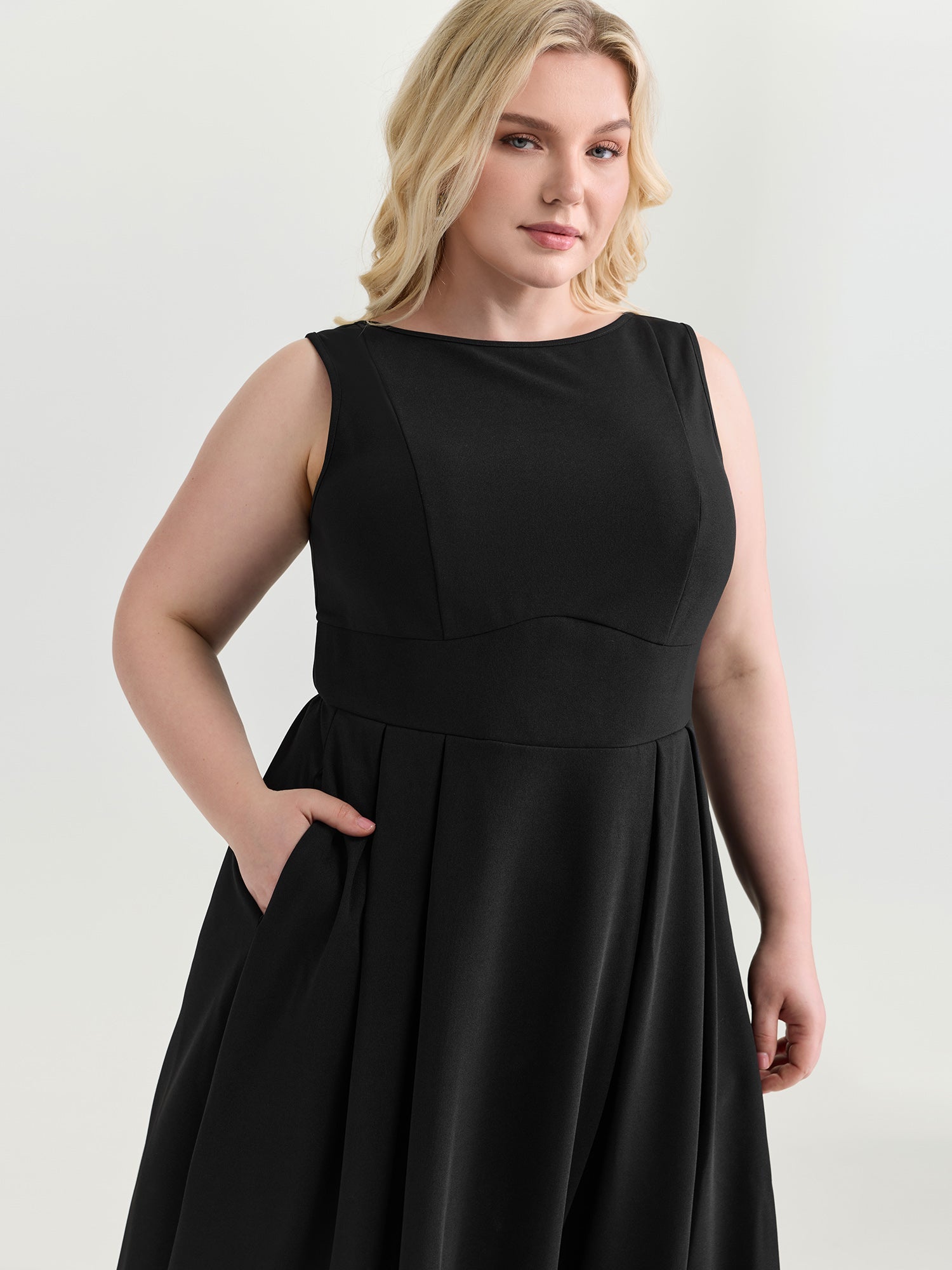 Sensational Open Back Cinched-Waist Midi Dress