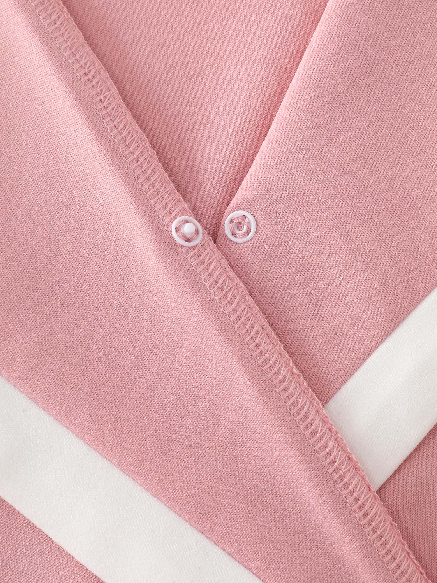 Color Contrast Sailor Collar Midi Dress