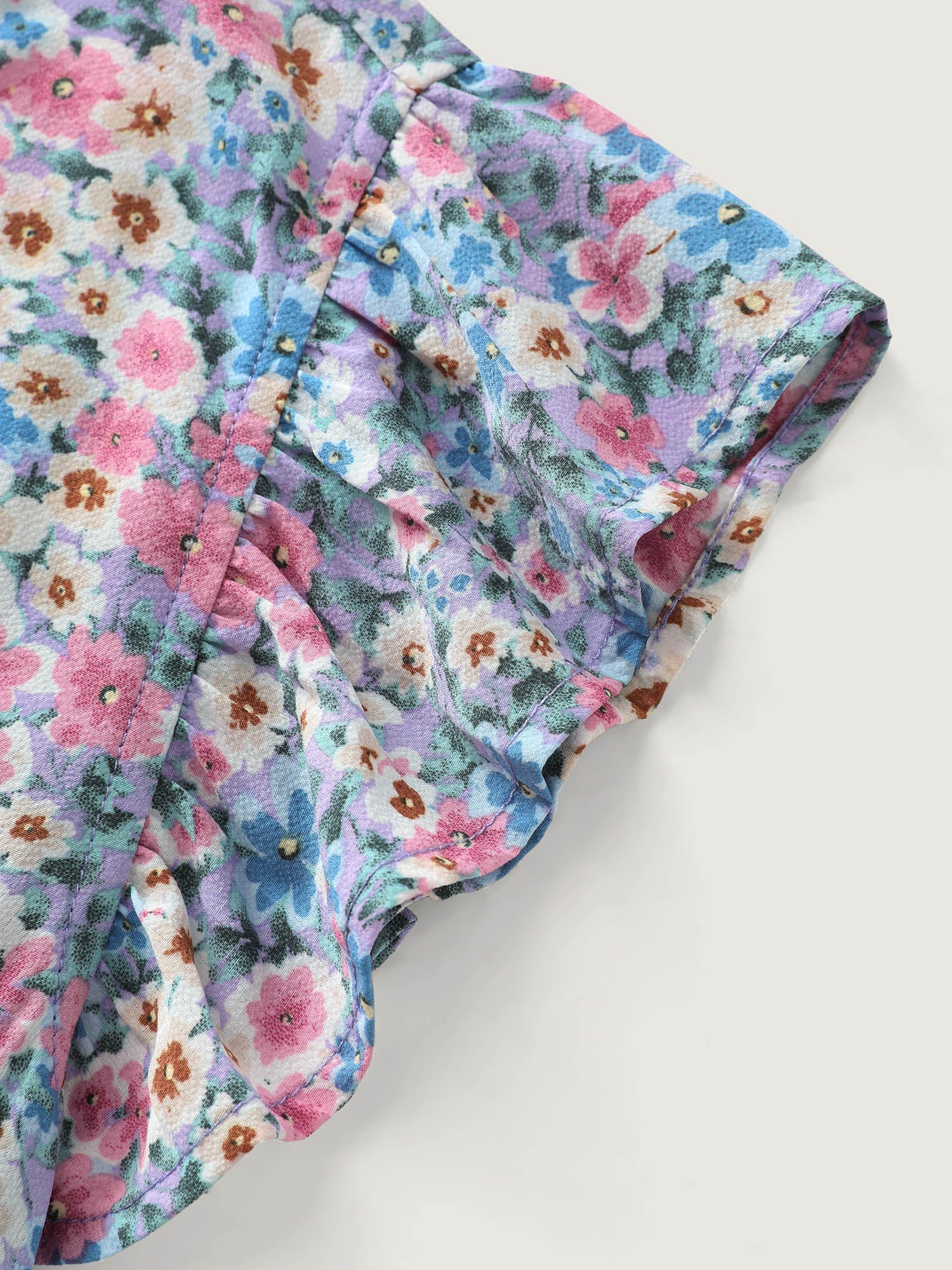 Floral Breeze Ruffled Layered Blouse