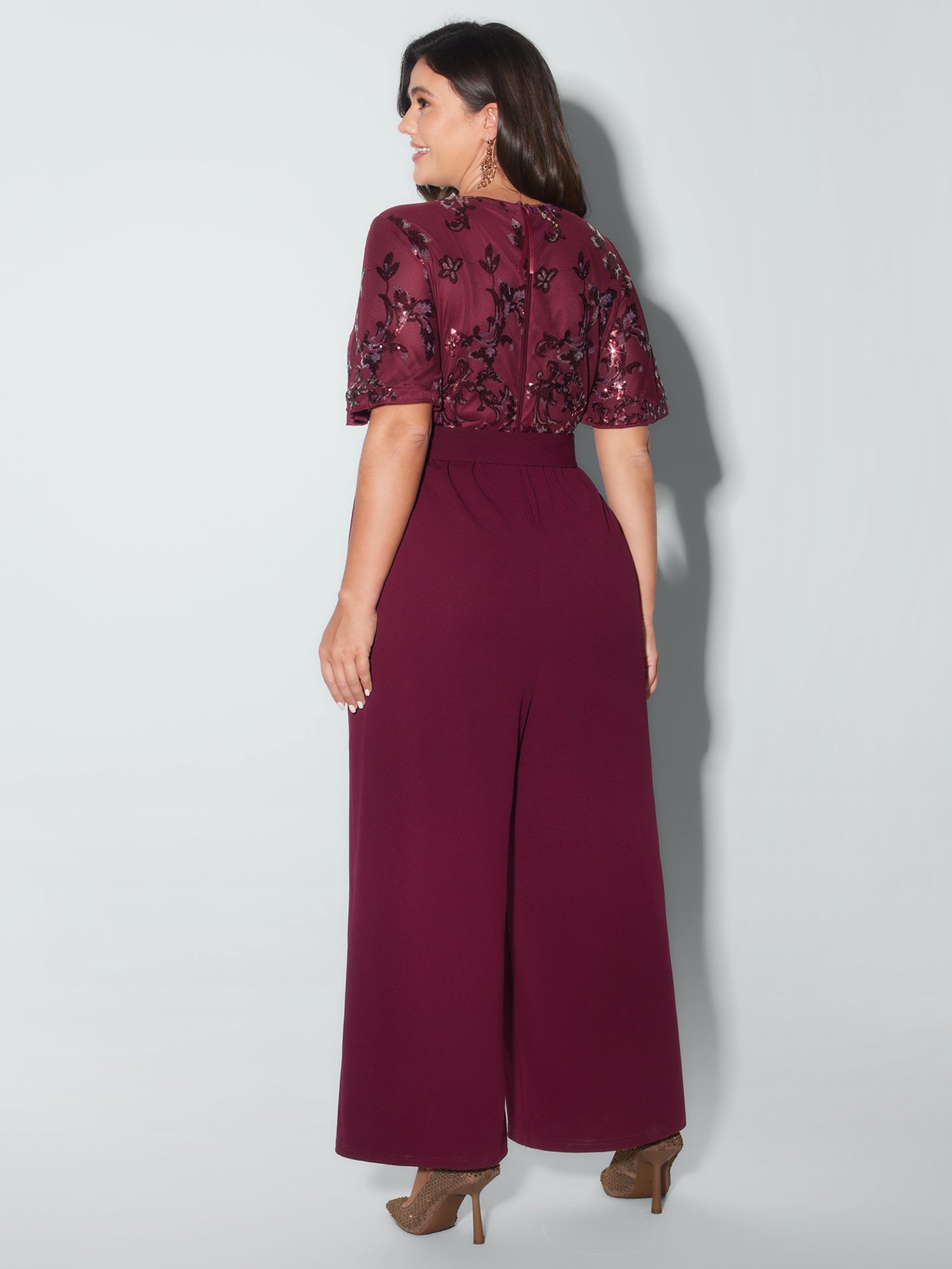 Sweet Floral Print Waist-Tie Jumpsuit