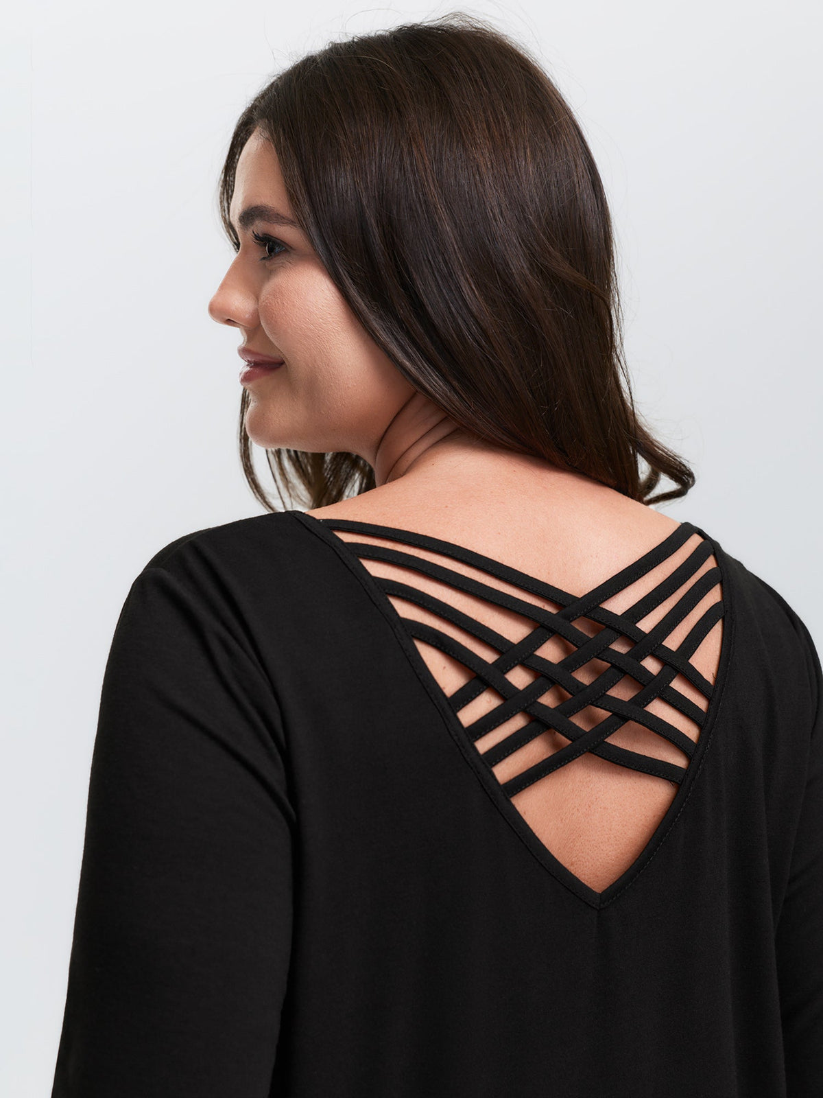 Supersoft Backless Cross-Tie T-Shirt