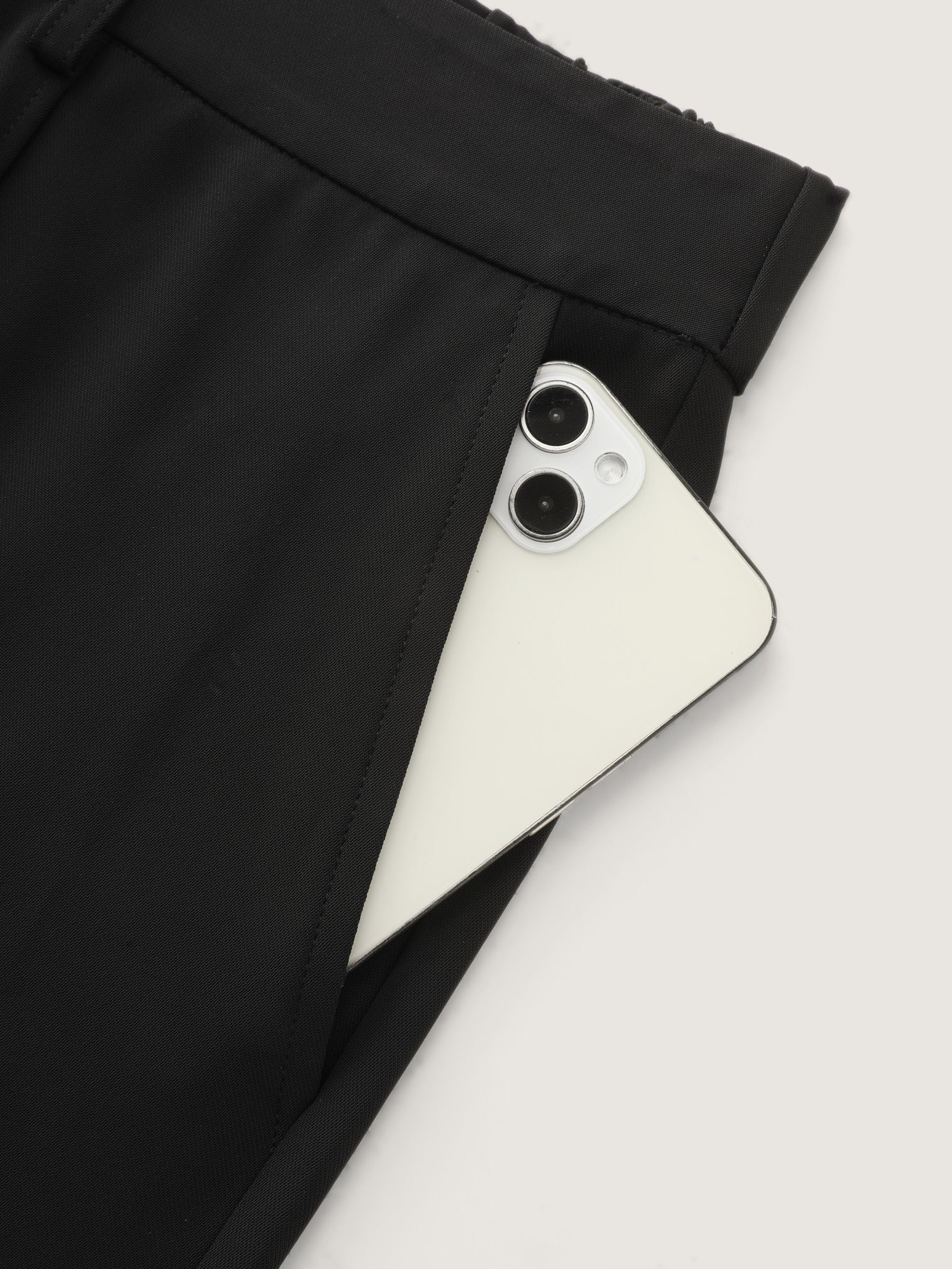 Pull-On Straight-Leg Shorts