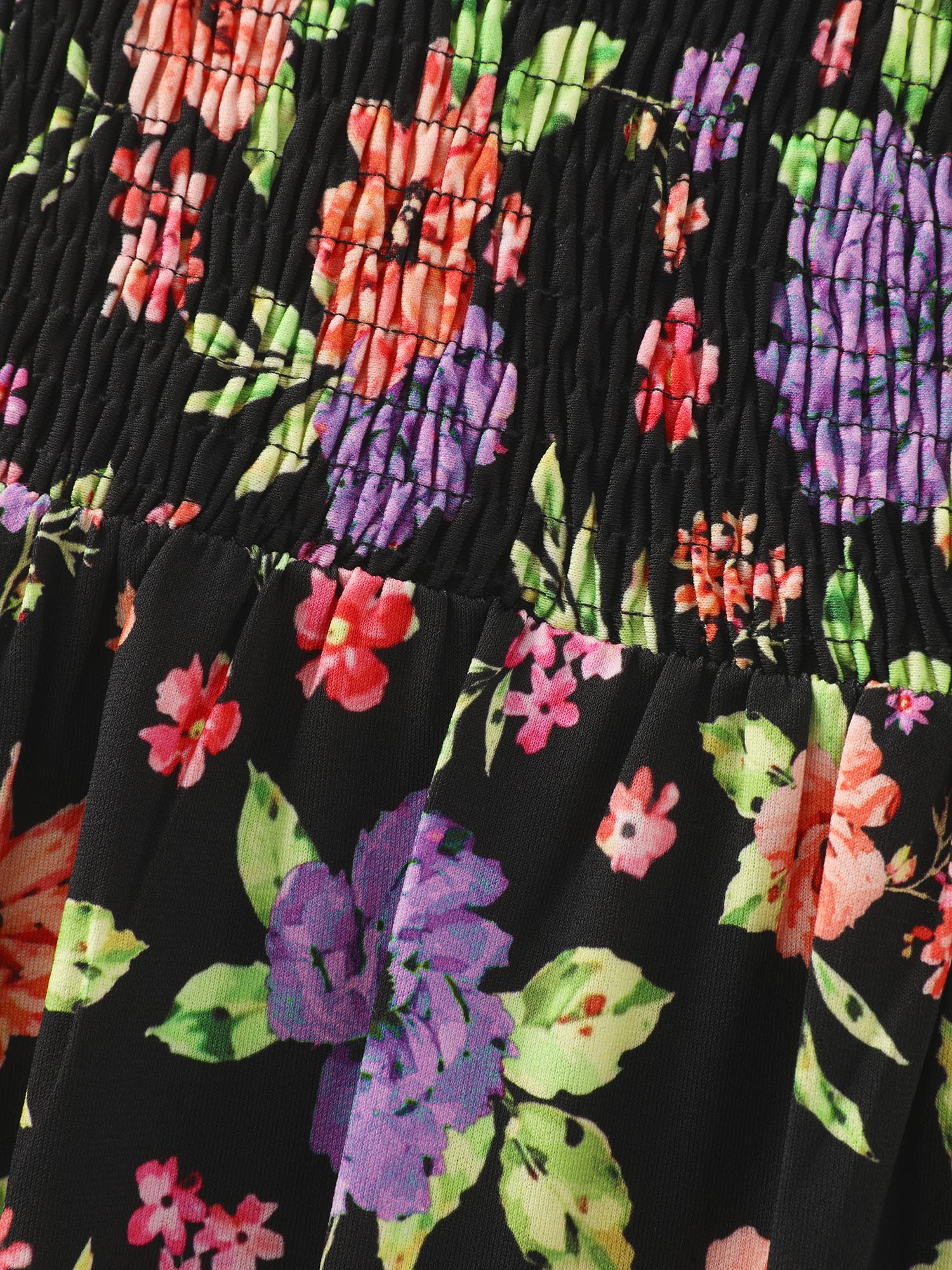 Stretchy Floral Print Sleeveless Mini Dress