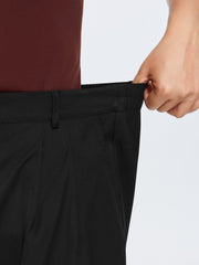 Bermuda Pleated Solid Pocket Shorts