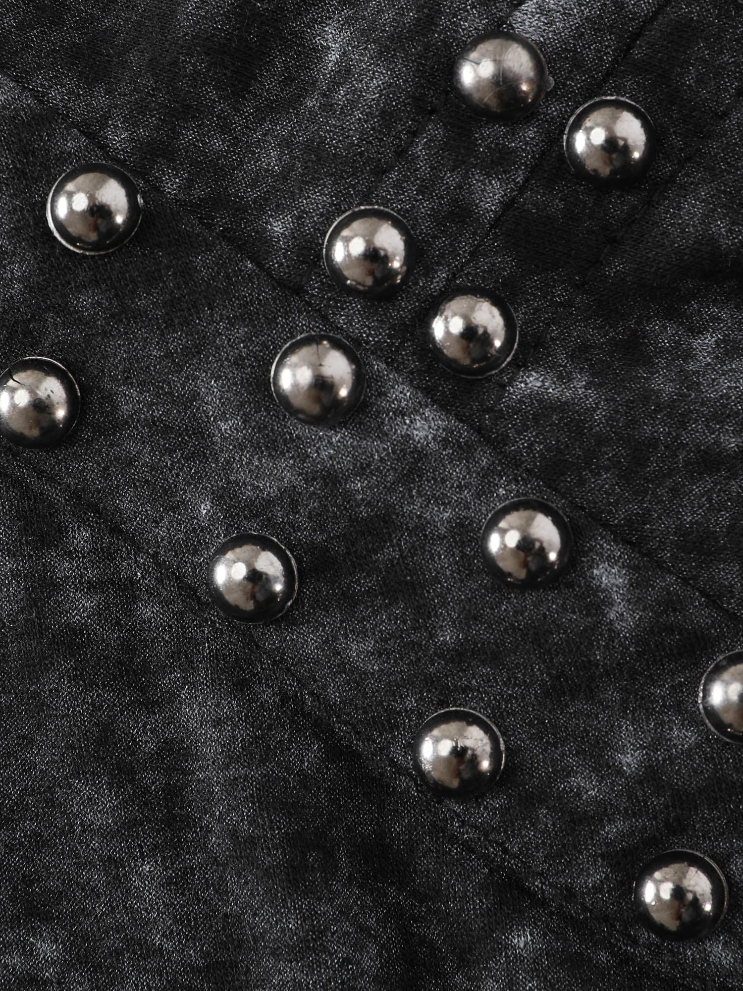 Rivets Snowflake Effect Stretchy T-Shirt