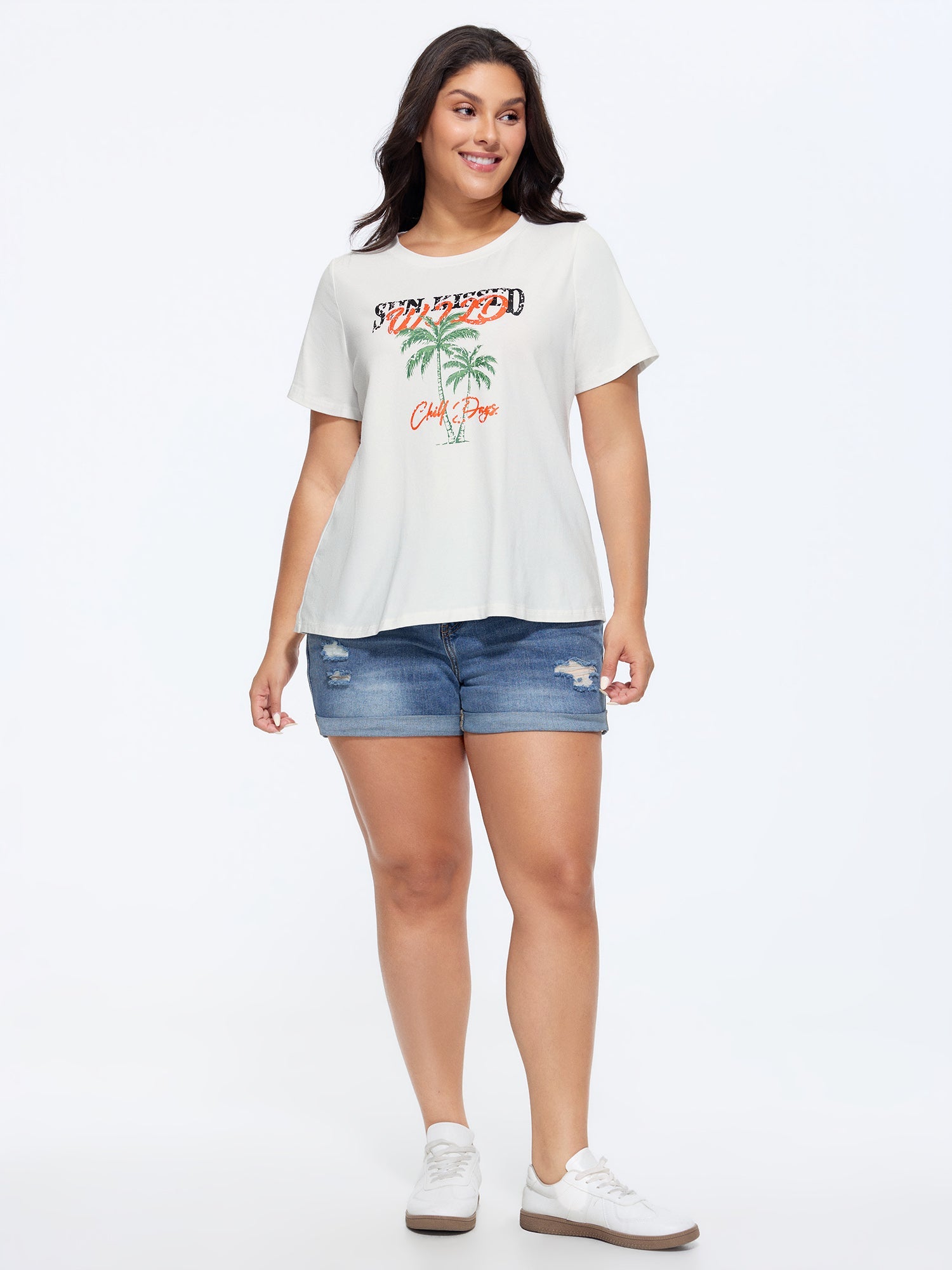 Cotton Sun-kissed Wild Print T-Shirt