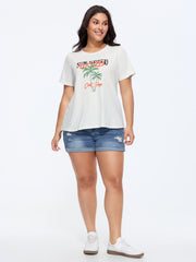 Cotton Sun-kissed Wild Print T-Shirt
