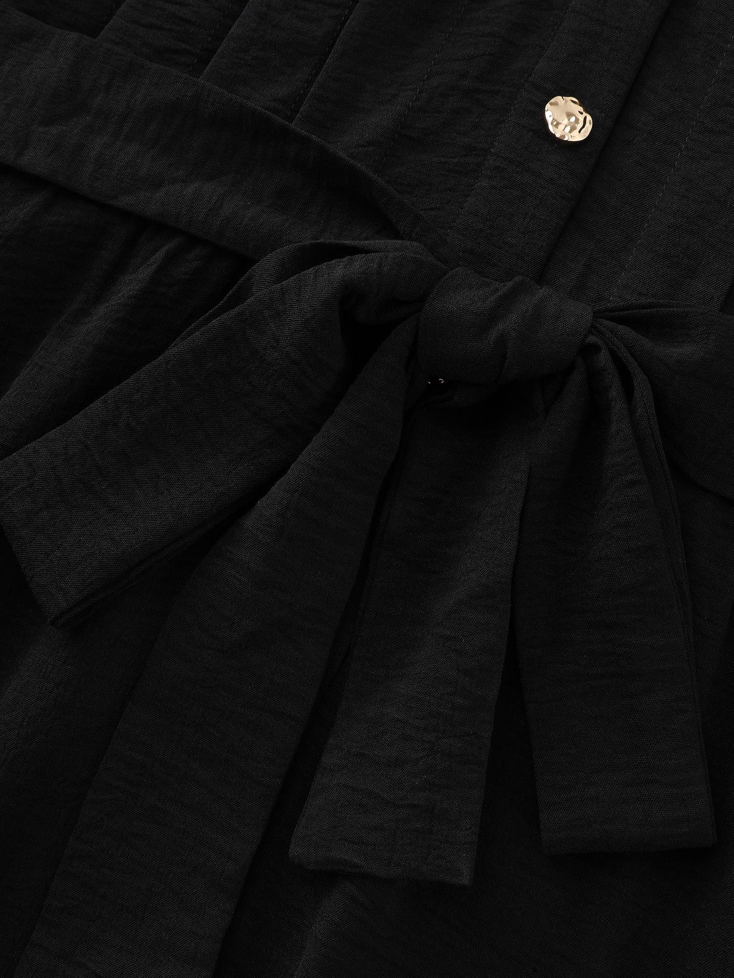 Layered Ruffled Sleeve Button Midi Dress
