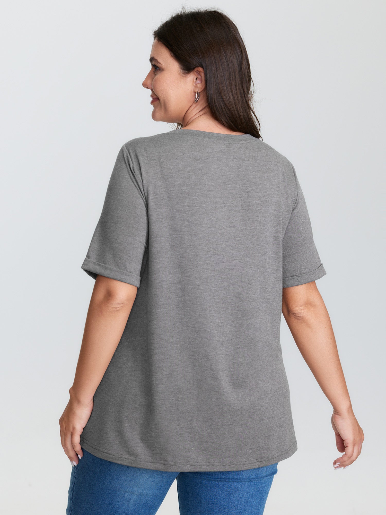 Supersoft Turtle Print Plain T-Shirt