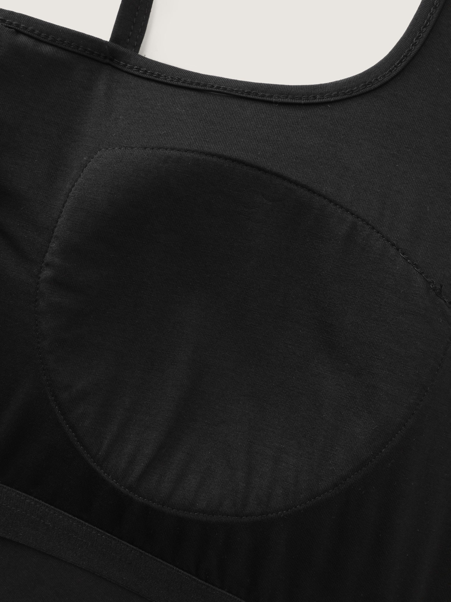 Cotton Supported Bra Stretchy Halter Neckline Tank Top