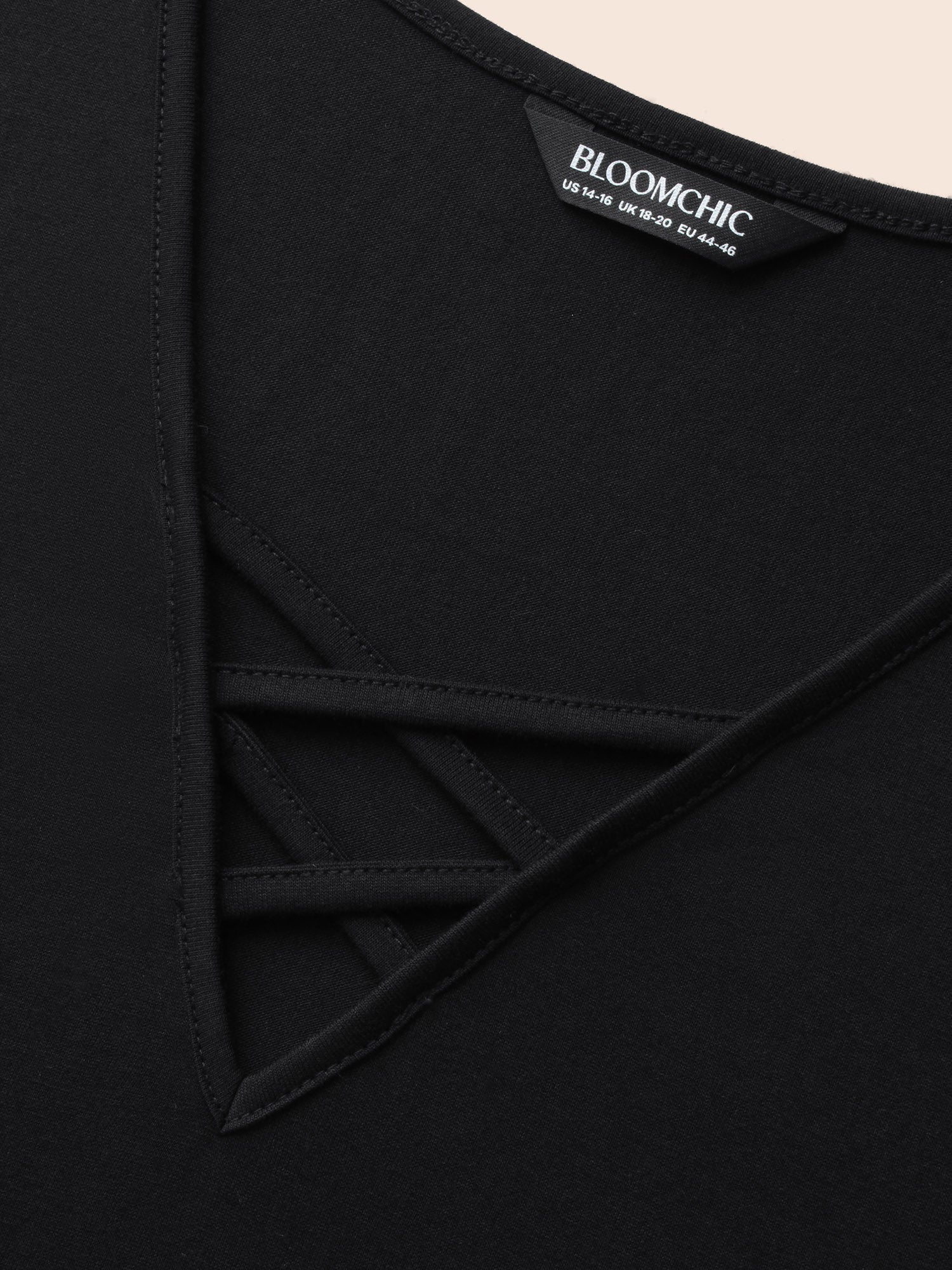 Cross Front Bell Sleeve Top
