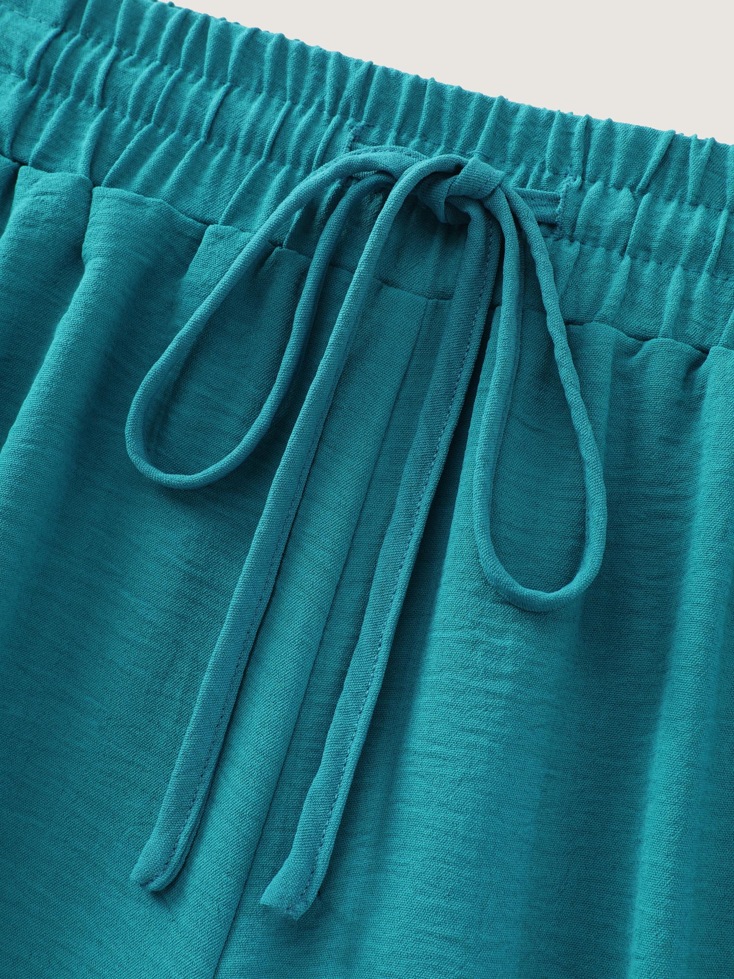 Petal Hem Split Wide leg Pants